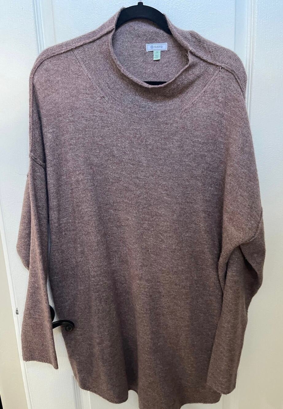 Susina Sweater heathered purple Sz 2x NWOT